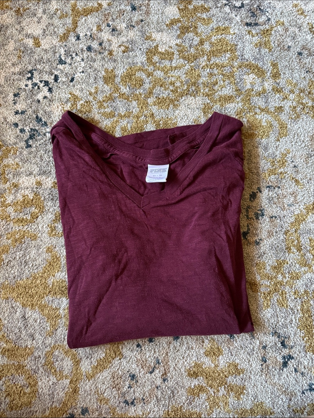 PINK Wine Red Long Sleeve